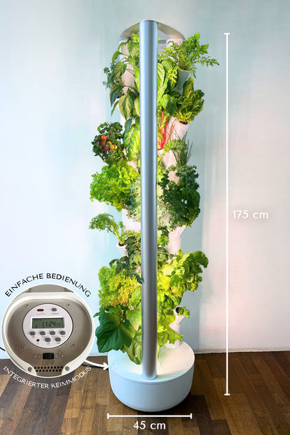 Everleaf Indoor Garten mit Abmessung und integriertem Keimmodus ohne App